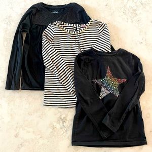 Cat & Jack / Bundle of B&W long-sleeve tees